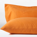 Φανελένιες Μαξιλαροθήκες Σετ 2τμχ Πειραϊκή Πατραϊκή 52X78 Orange Ochre